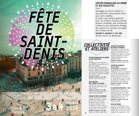 Atelier henné à la fête de Saint-Denis